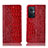 Leather Case Stands Flip Cover Holder H08P for OnePlus Nord N20 5G Red