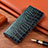 Leather Case Stands Flip Cover Holder H08P for Samsung Galaxy S21 5G Blue