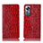 Leather Case Stands Flip Cover Holder H08P for Xiaomi Mi 12 Pro 5G Red