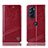 Leather Case Stands Flip Cover Holder H09P for Motorola Moto Edge 30 Pro 5G Red