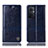 Leather Case Stands Flip Cover Holder H09P for OnePlus Nord N20 5G Blue