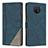 Leather Case Stands Flip Cover Holder H09X for Nokia G50 5G Blue