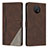 Leather Case Stands Flip Cover Holder H09X for Nokia G50 5G Brown