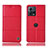 Leather Case Stands Flip Cover Holder H10P for Motorola Moto Edge 30 Fusion 5G Red