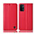 Leather Case Stands Flip Cover Holder H10P for OnePlus Nord N200 5G Red