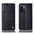 Leather Case Stands Flip Cover Holder H10P for OnePlus Nord N300 5G Black