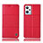 Leather Case Stands Flip Cover Holder H10P for Oppo K10X 5G Red