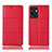 Leather Case Stands Flip Cover Holder H10P for Oppo Reno7 SE 5G Red