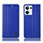 Leather Case Stands Flip Cover Holder H10P for Oppo Reno8 5G Blue