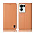 Leather Case Stands Flip Cover Holder H10P for Oppo Reno8 Pro+ Plus 5G Orange