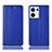 Leather Case Stands Flip Cover Holder H10P for Oppo Reno9 Pro 5G Blue