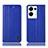Leather Case Stands Flip Cover Holder H10P for Oppo Reno9 Pro+ Plus 5G Blue