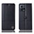 Leather Case Stands Flip Cover Holder H11P for Motorola Moto Edge S30 Pro 5G Black