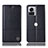 Leather Case Stands Flip Cover Holder H11P for Motorola Moto Edge X30 Pro 5G Black