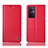 Leather Case Stands Flip Cover Holder H11P for OnePlus Nord N20 5G Red