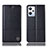 Leather Case Stands Flip Cover Holder H11P for Oppo K10X 5G Black