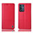 Leather Case Stands Flip Cover Holder H11P for Oppo K9S 5G Red