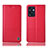 Leather Case Stands Flip Cover Holder H11P for Oppo Reno7 SE 5G Red