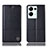 Leather Case Stands Flip Cover Holder H11P for Oppo Reno8 Pro 5G Black