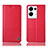 Leather Case Stands Flip Cover Holder H11P for Oppo Reno9 Pro+ Plus 5G Red
