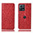 Leather Case Stands Flip Cover Holder H15P for Motorola Moto Edge 30 Fusion 5G Red