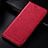 Leather Case Stands Flip Cover Holder H15P for Samsung Galaxy A41 Red