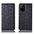 Leather Case Stands Flip Cover Holder H16P for Oppo F19 Pro+ Plus 5G Black