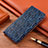 Leather Case Stands Flip Cover Holder H17P for Apple iPhone 12 Pro Blue