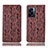 Leather Case Stands Flip Cover Holder H17P for OnePlus Nord N300 5G