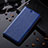 Leather Case Stands Flip Cover Holder H17P for Vivo iQOO 9 Pro 5G Blue