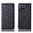 Leather Case Stands Flip Cover Holder H18P for Motorola Moto Edge S30 Pro 5G Black