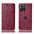 Leather Case Stands Flip Cover Holder H18P for Motorola Moto Edge S30 Pro 5G Red