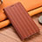 Leather Case Stands Flip Cover Holder H18P for Motorola Moto G10 Brown