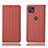 Leather Case Stands Flip Cover Holder H18P for Motorola Moto G50 5G