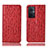 Leather Case Stands Flip Cover Holder H18P for OnePlus Nord N20 5G Red