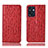Leather Case Stands Flip Cover Holder H18P for Oppo Reno7 SE 5G Red