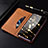 Leather Case Stands Flip Cover Holder H18P for Samsung Galaxy M60s