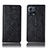 Leather Case Stands Flip Cover Holder H19P for Motorola Moto Edge 30 Fusion 5G Black