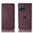 Leather Case Stands Flip Cover Holder H19P for Motorola Moto Edge S30 Pro 5G Red Wine