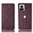 Leather Case Stands Flip Cover Holder H19P for Motorola Moto Edge X30 Pro 5G Red Wine