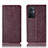 Leather Case Stands Flip Cover Holder H19P for OnePlus Nord N20 5G Red Wine