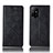 Leather Case Stands Flip Cover Holder H19P for Oppo F19 Pro+ Plus 5G Black