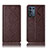 Leather Case Stands Flip Cover Holder H19P for Realme 9 SE 5G Brown