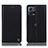 Leather Case Stands Flip Cover Holder H21P for Motorola Moto Edge S30 Pro 5G Black