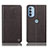 Leather Case Stands Flip Cover Holder H21P for Motorola Moto G41