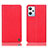 Leather Case Stands Flip Cover Holder H21P for Oppo K10X 5G Red