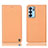 Leather Case Stands Flip Cover Holder H21P for Oppo Reno6 5G Orange