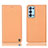 Leather Case Stands Flip Cover Holder H21P for Oppo Reno6 Pro 5G Orange