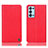 Leather Case Stands Flip Cover Holder H21P for Oppo Reno6 Pro 5G Red