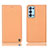 Leather Case Stands Flip Cover Holder H21P for Oppo Reno6 Pro+ Plus 5G Orange